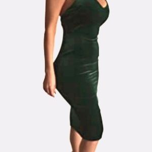 Green Velvet Dress 💚